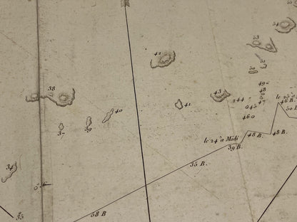 Carte ancienne terres vues par la Perouse
