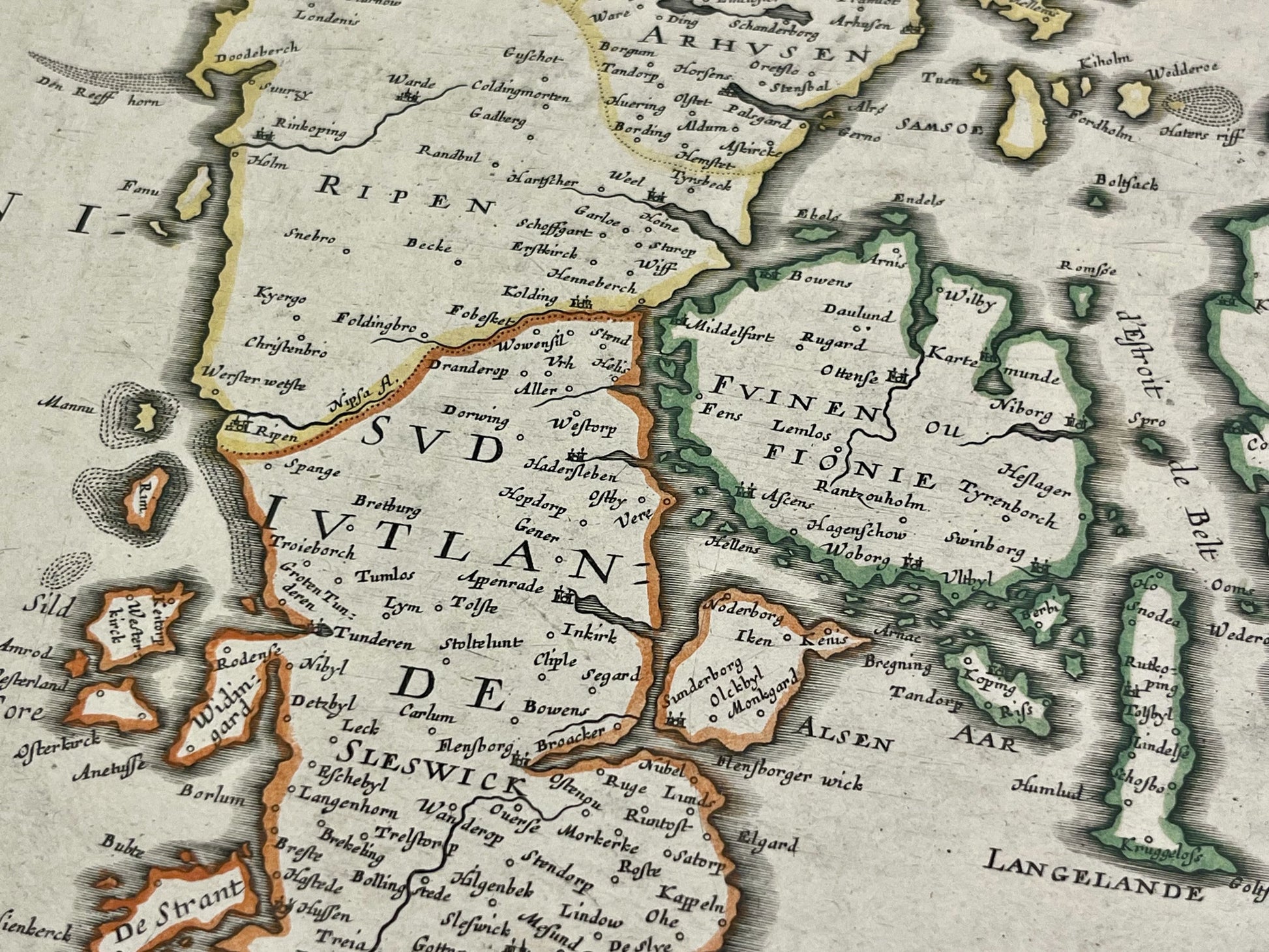 Carte authentique Royaume Danemark