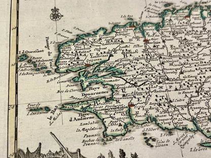 Carte authentique ancienne Bretagne
