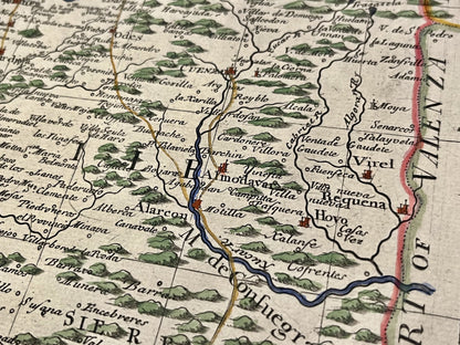 Carte authentique ancienne Castille