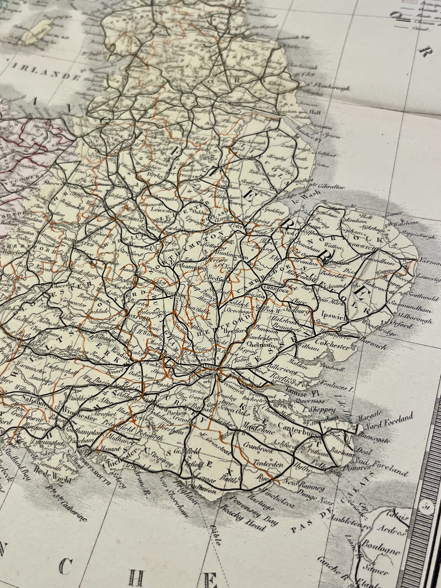 Carte authentique ancienne Grande Bretagne