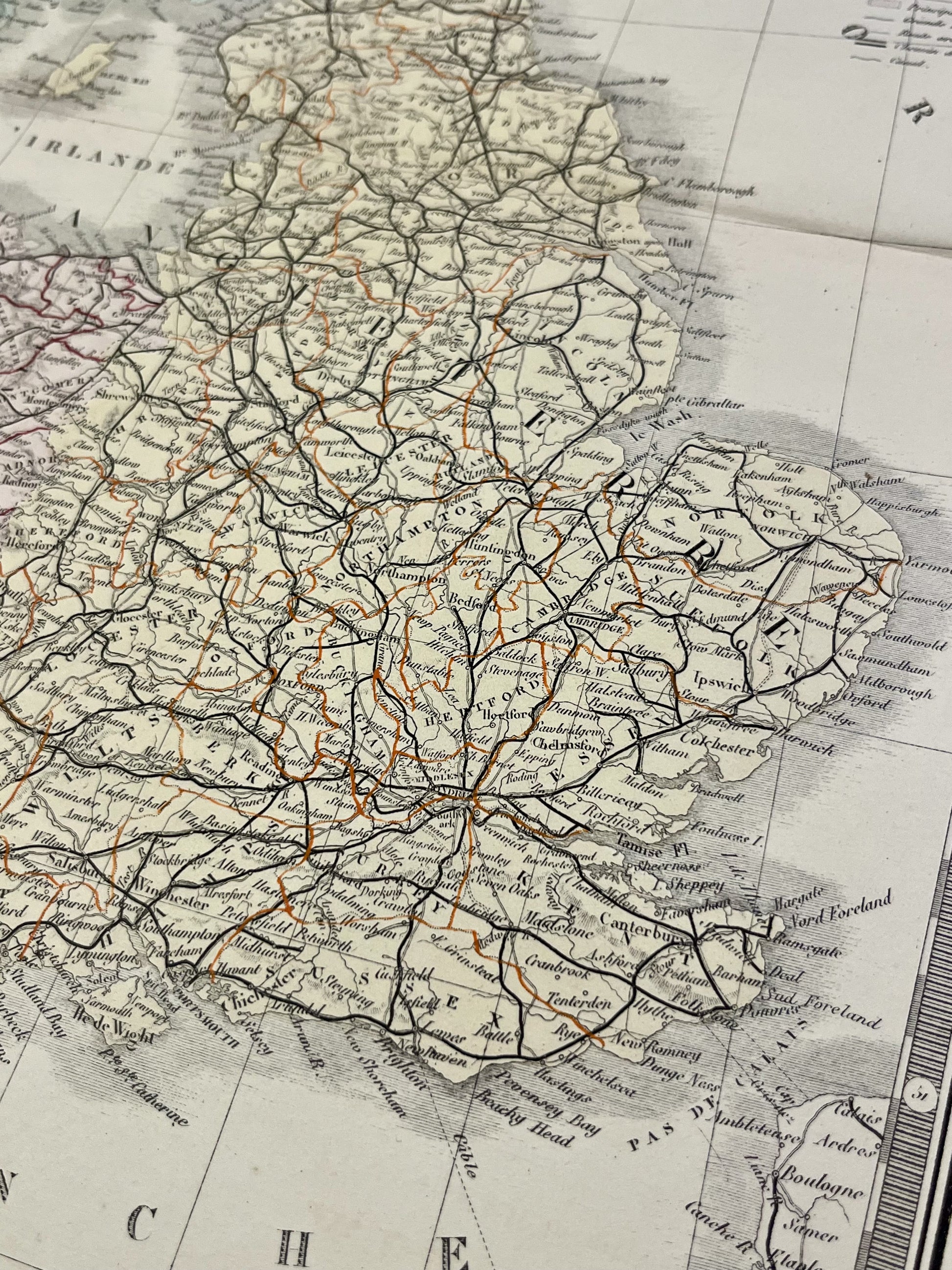 Carte authentique ancienne Grande Bretagne