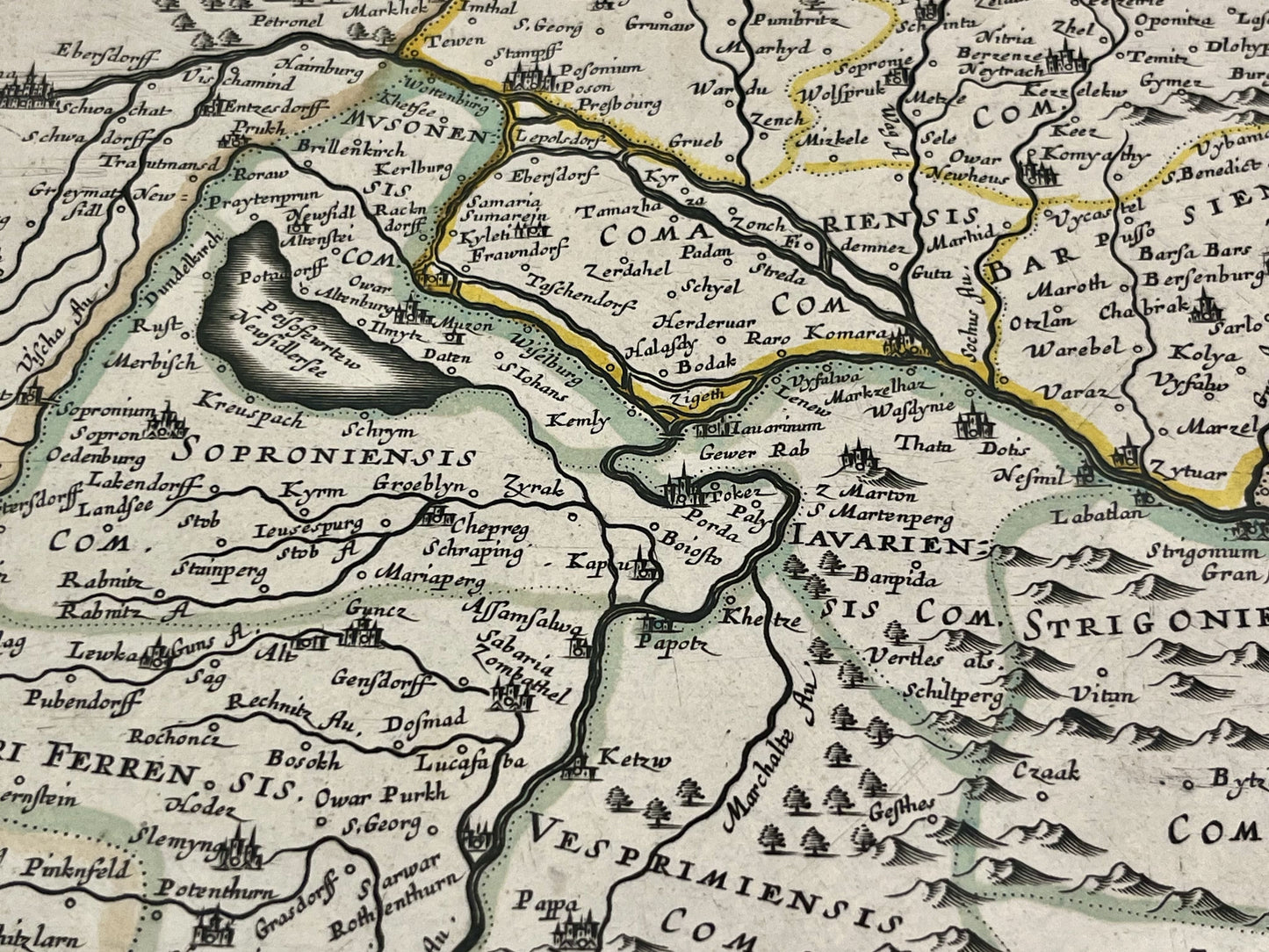 Carte authentique ancienne Hongrie