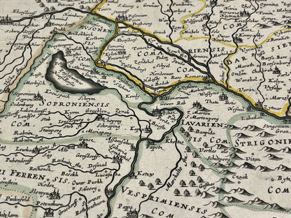 Carte authentique ancienne Hongrie