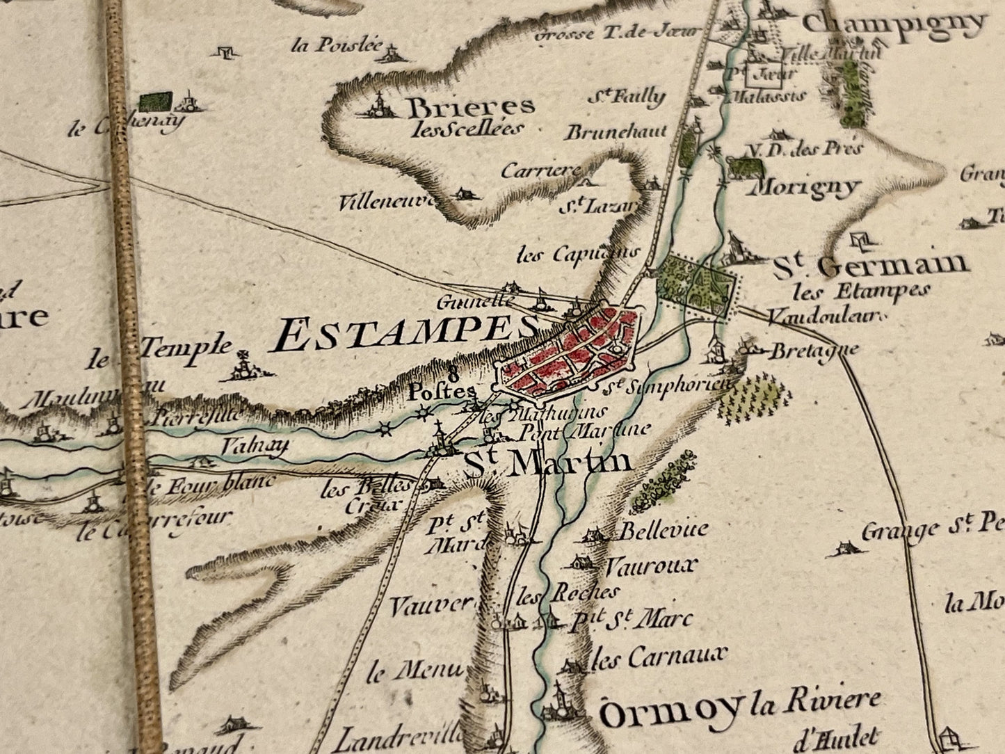 Carte cassini authentique Etampes