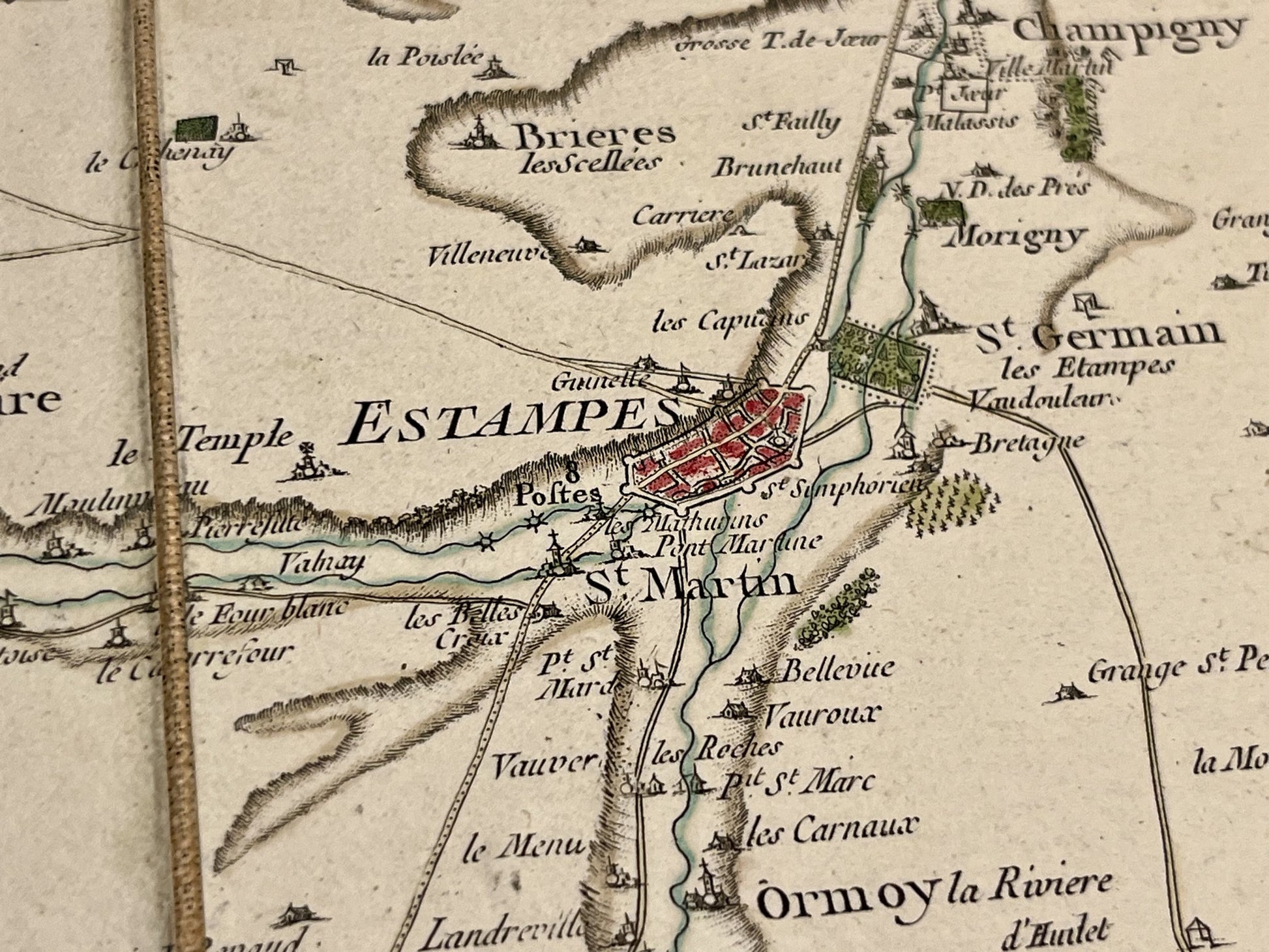 Carte cassini authentique Etampes