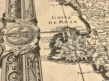 Carte de Roussel des Pyrenees