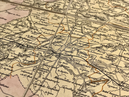 Carte departementale ancienne Calvados