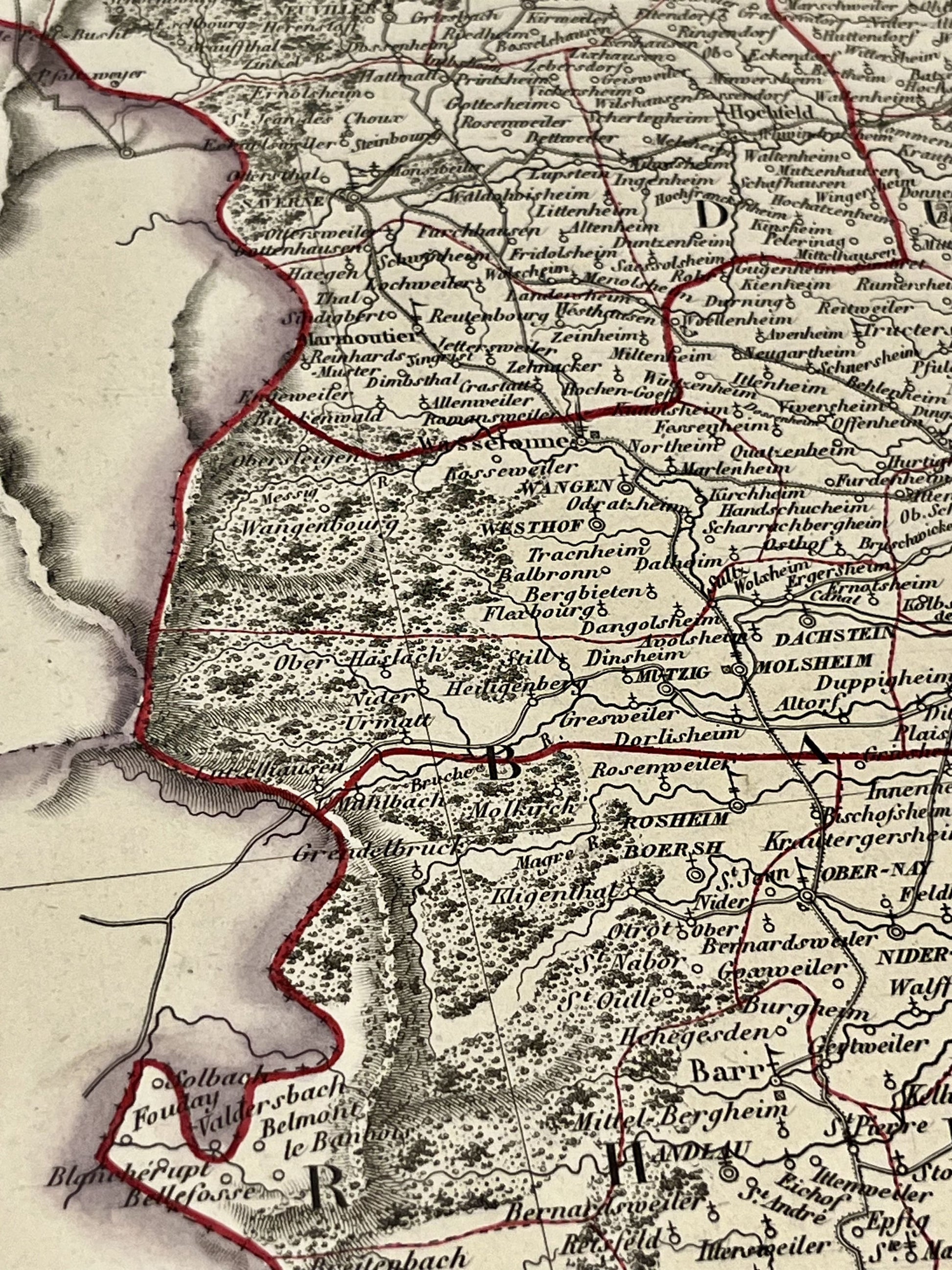 Carte diocese Alsace ancienne