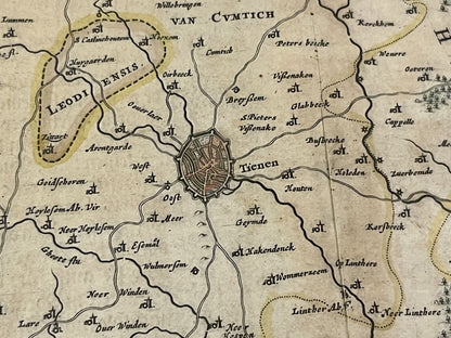 Carte du Brabant Tirlemont