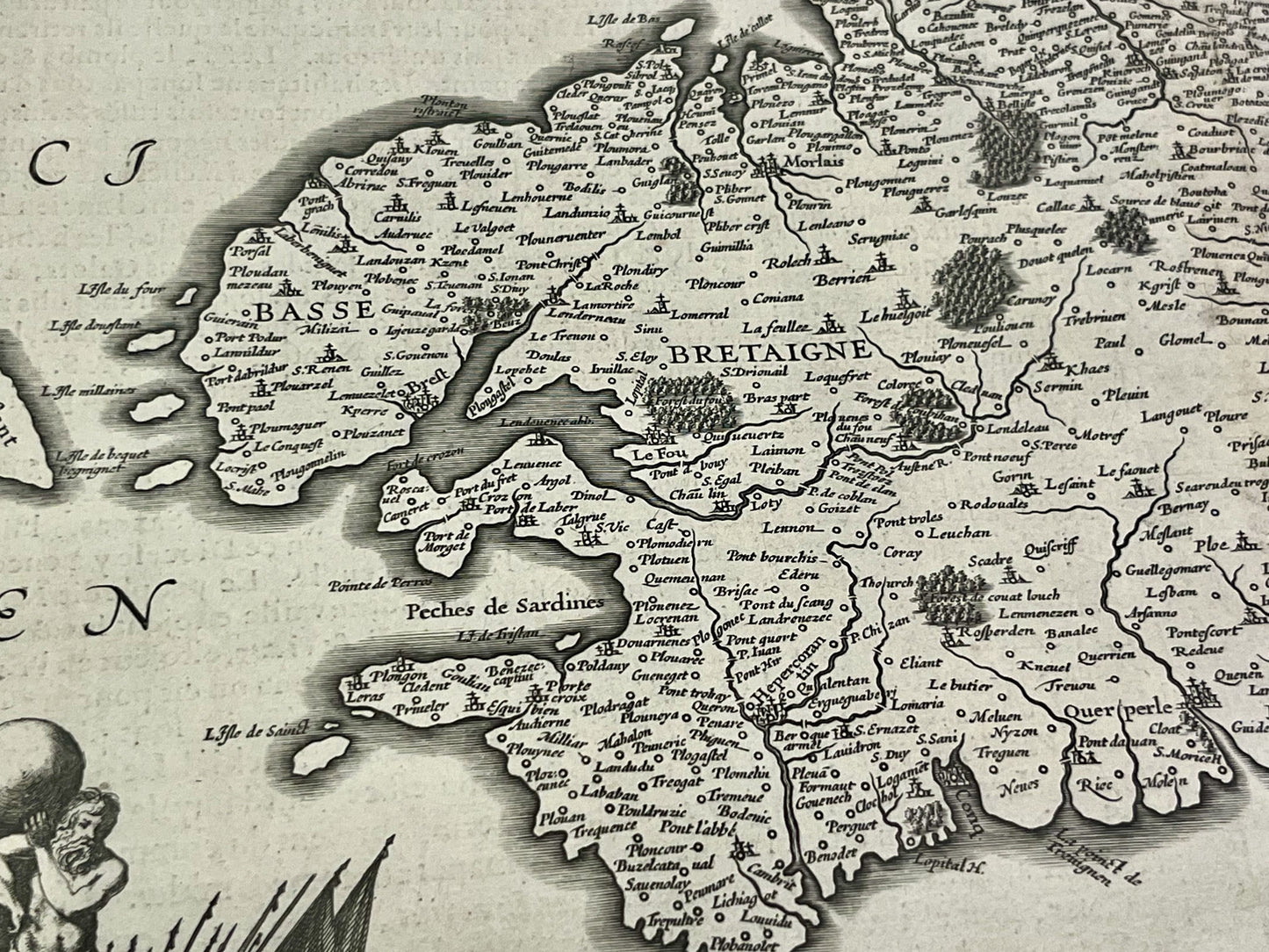 Carte du Finistere par Jean Hardy