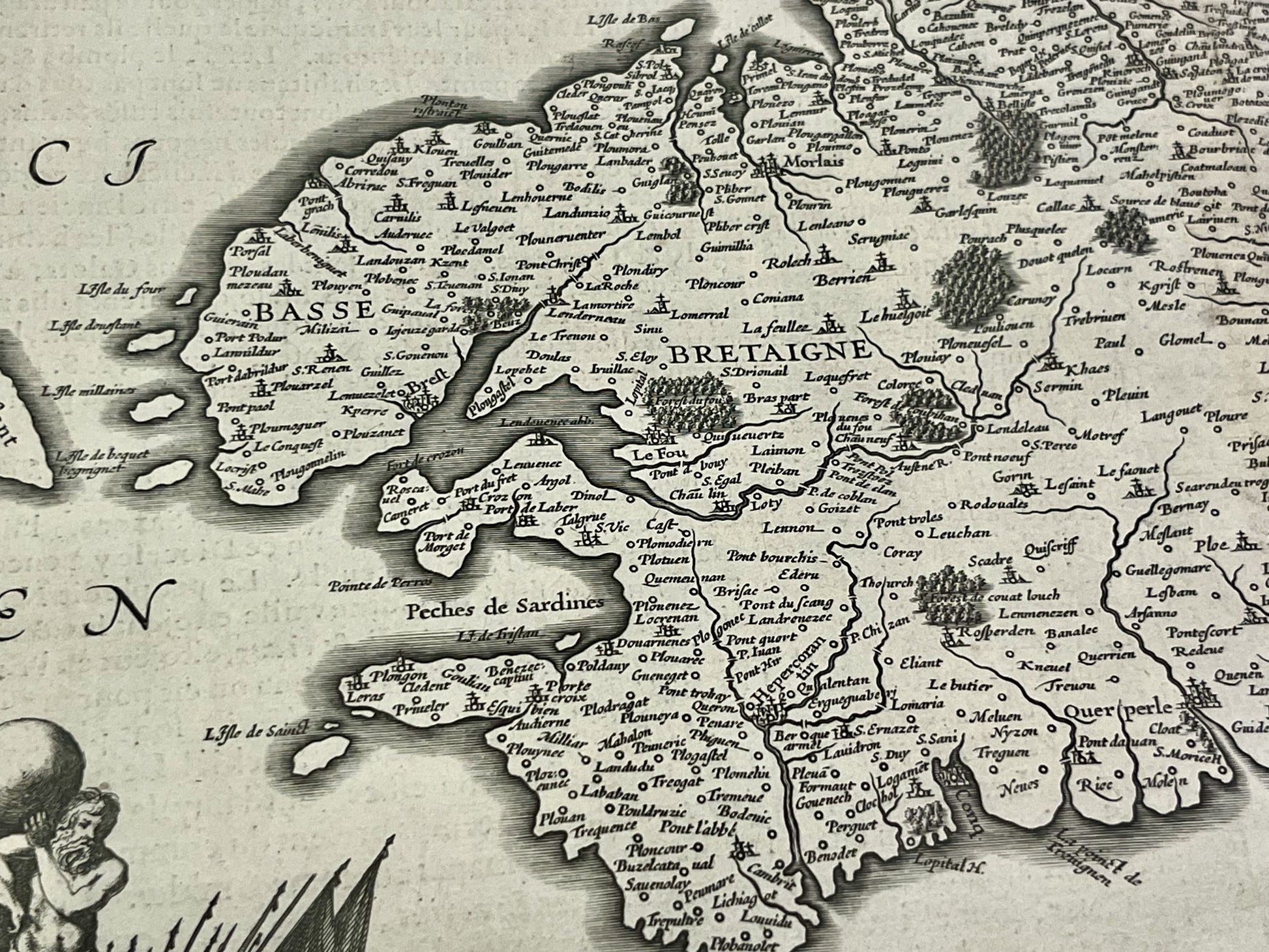 Carte du Finistere par Jean Hardy