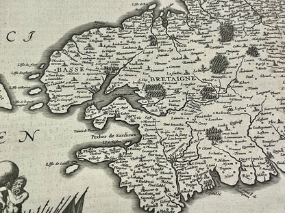 Carte du Finistere par Jean Hardy