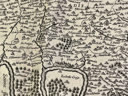 Carte du Pays de Caux d epoque