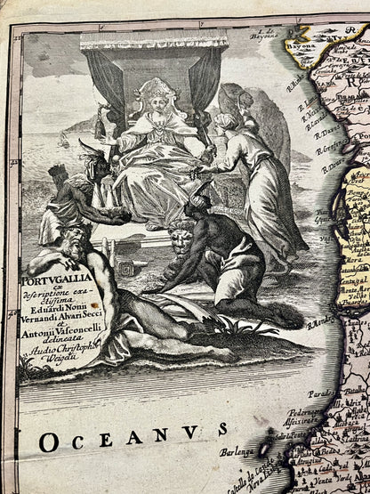 Carte du Portugal par Christoph Weigel