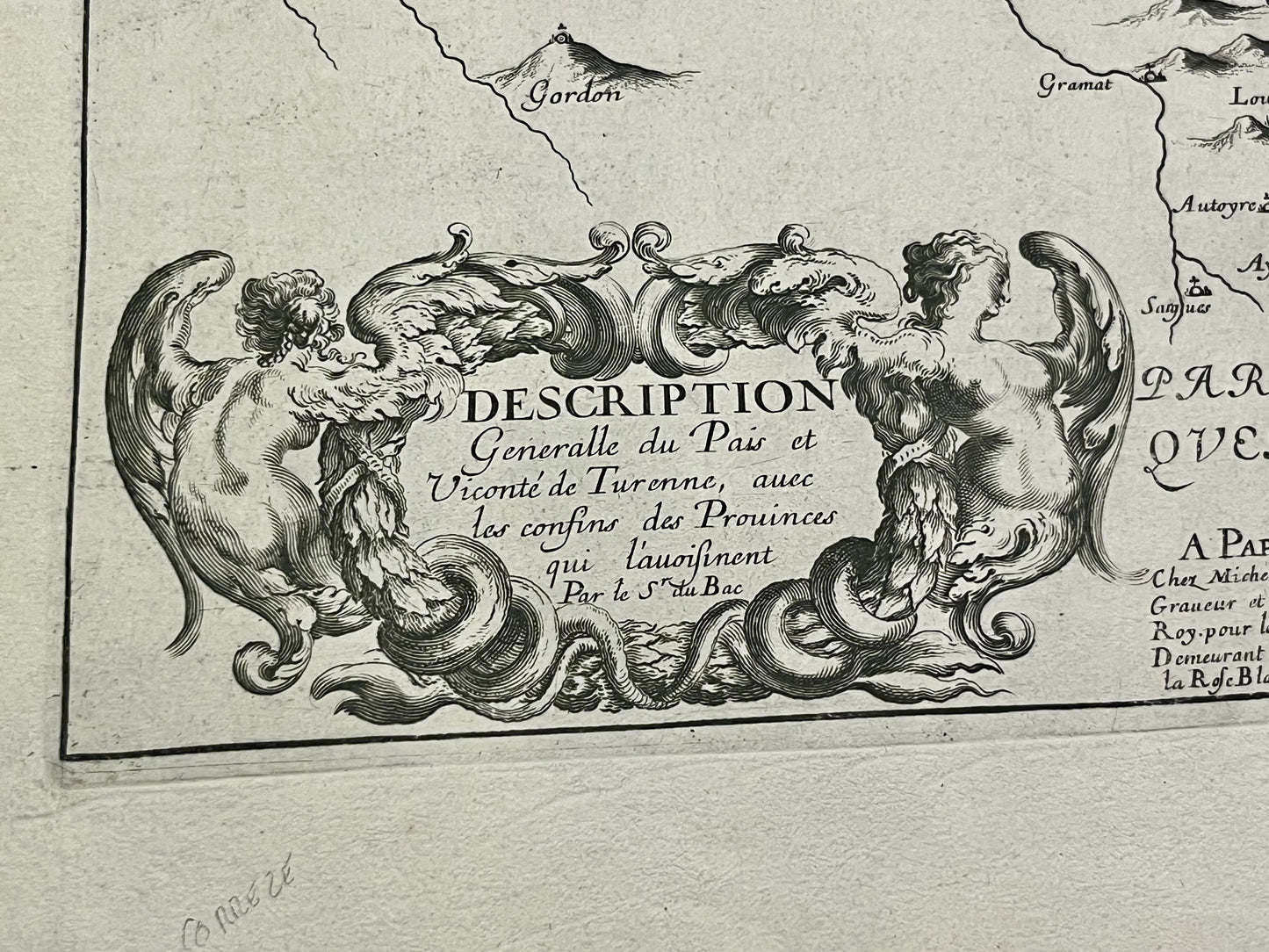 Carte du Vicomte de Turenne par le Sr du Bac