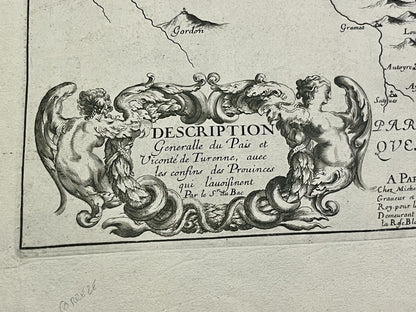 Carte du Vicomte de Turenne par le Sr du Bac
