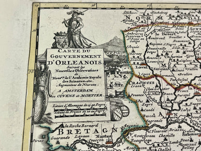 Carte du gouvernement orleanais par van der Aa