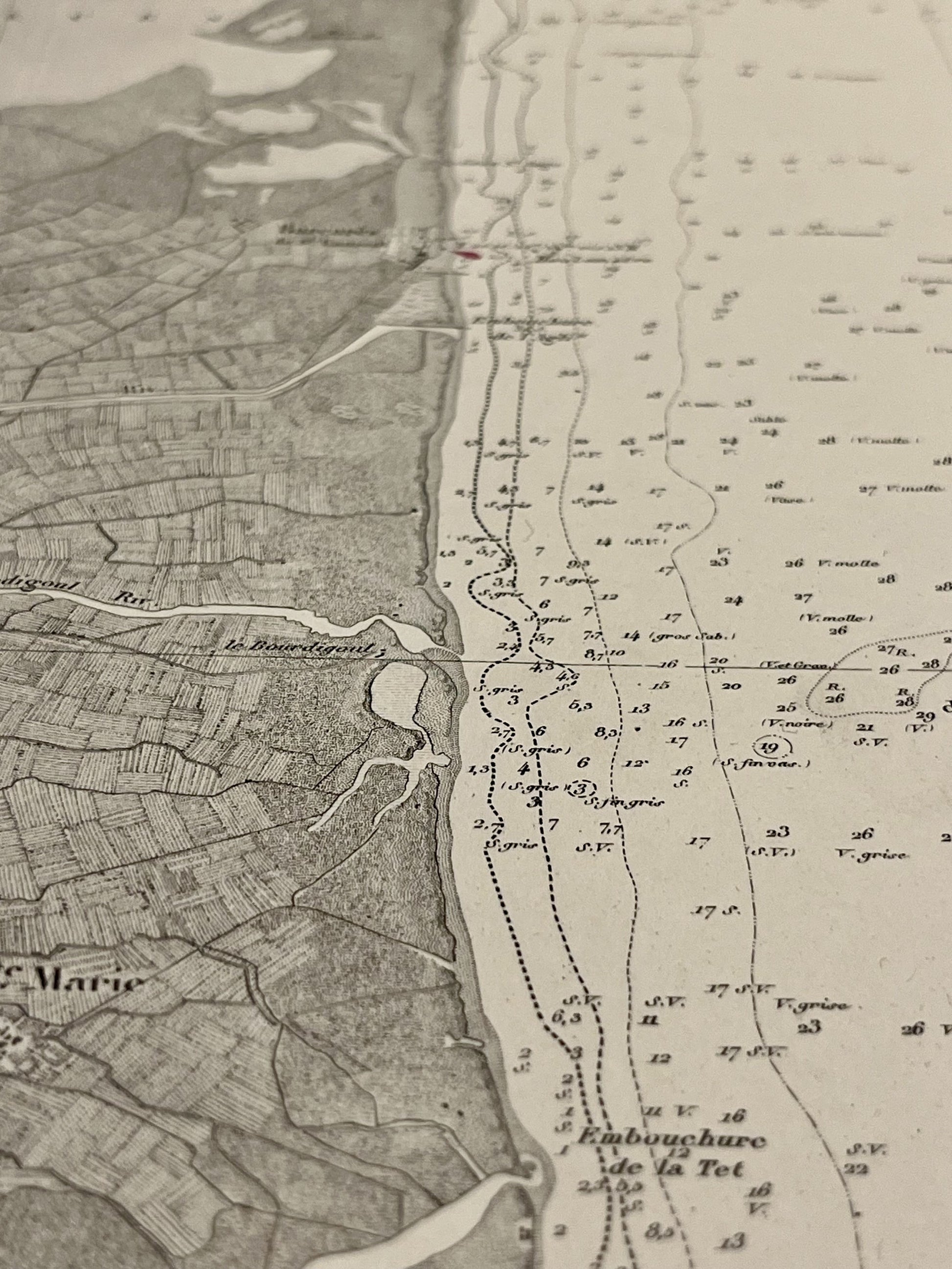 Carte embouchure de la Tet