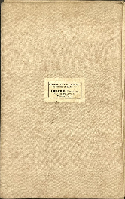 Carte entoilee ancienne Eure