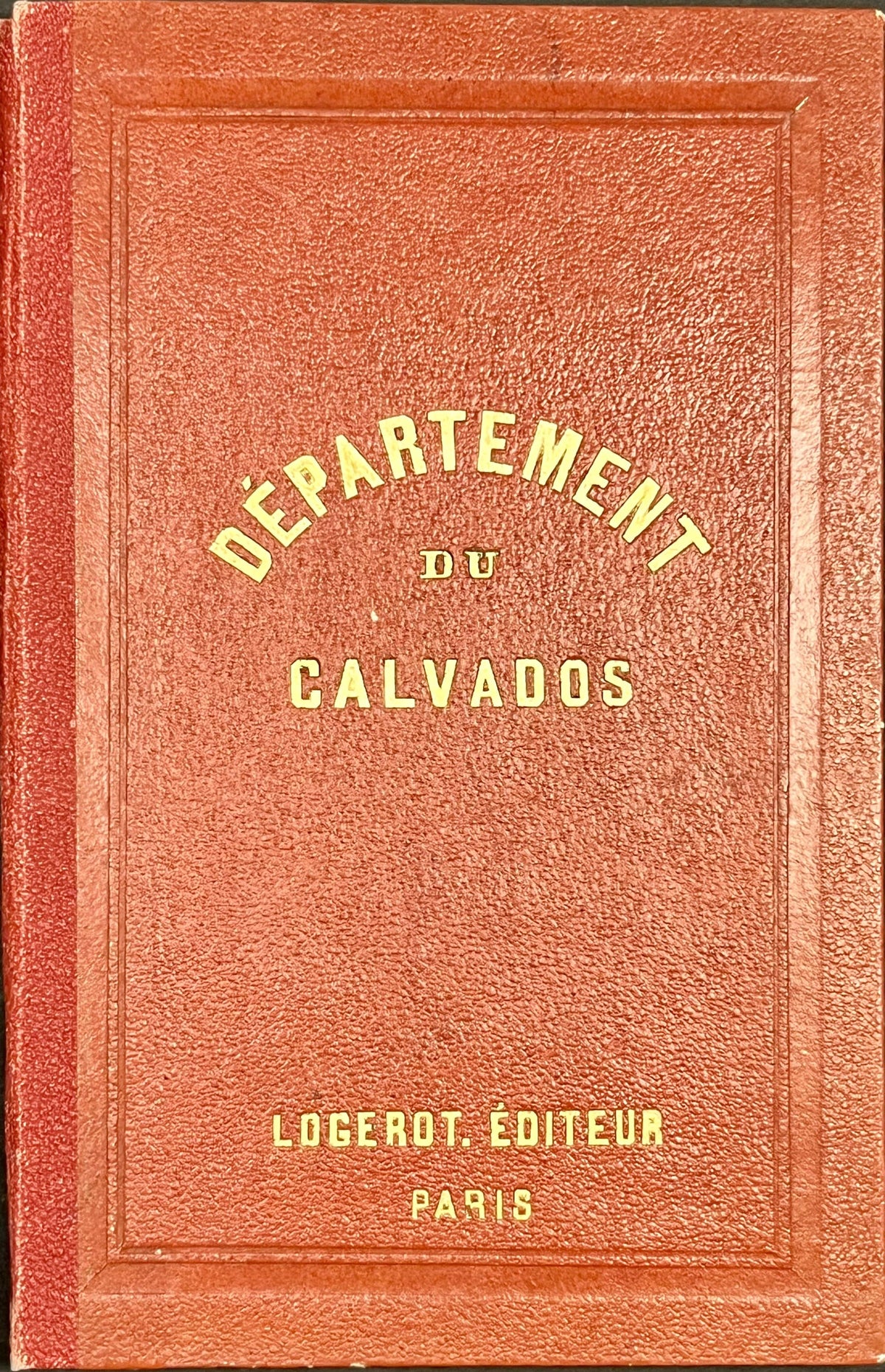 Carte entoilee ancienne departement Calvados