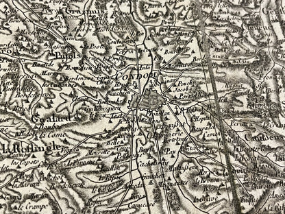 Carte geographique Cassini ancienne Condom Gers