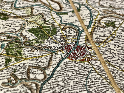 Carte geographique ancienne Angers Cassini