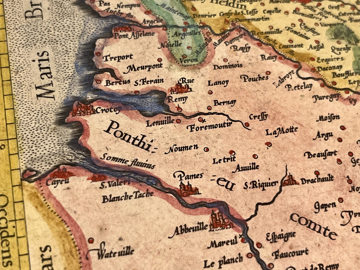 Carte geographique ancienne Artois Mercator