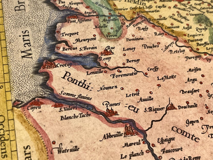 Carte geographique ancienne Artois Mercator