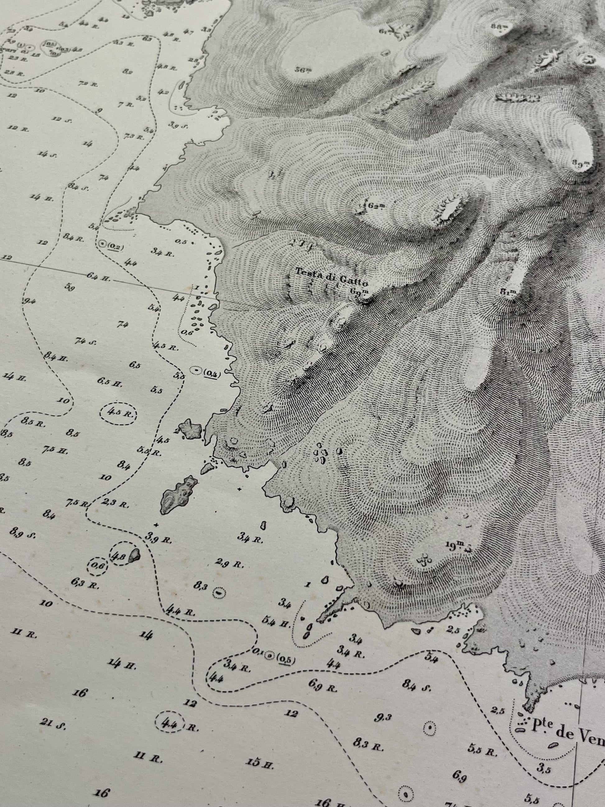 Carte geographique ancienne Baie Figari