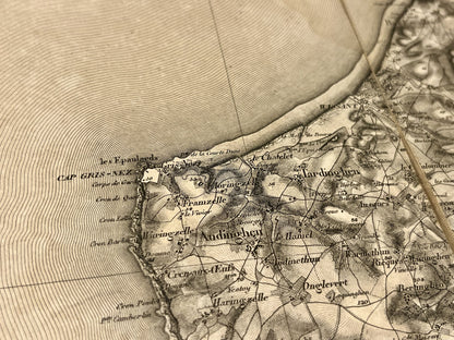 Carte geographique ancienne Cap Gris-Nez