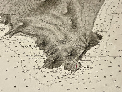 Carte geographique ancienne Cap de Salou
