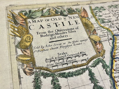 Carte geographique ancienne Castille