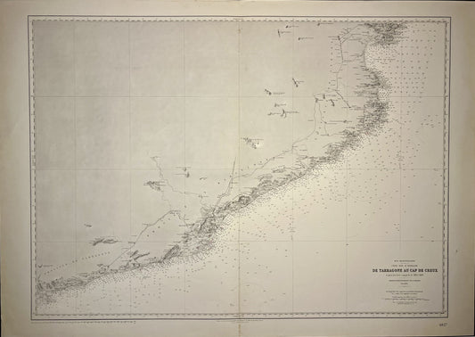 Carte geographique ancienne Catalogne