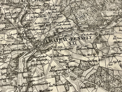 Carte geographique ancienne Chateau-Renault