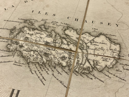 Carte geographique ancienne Chausey