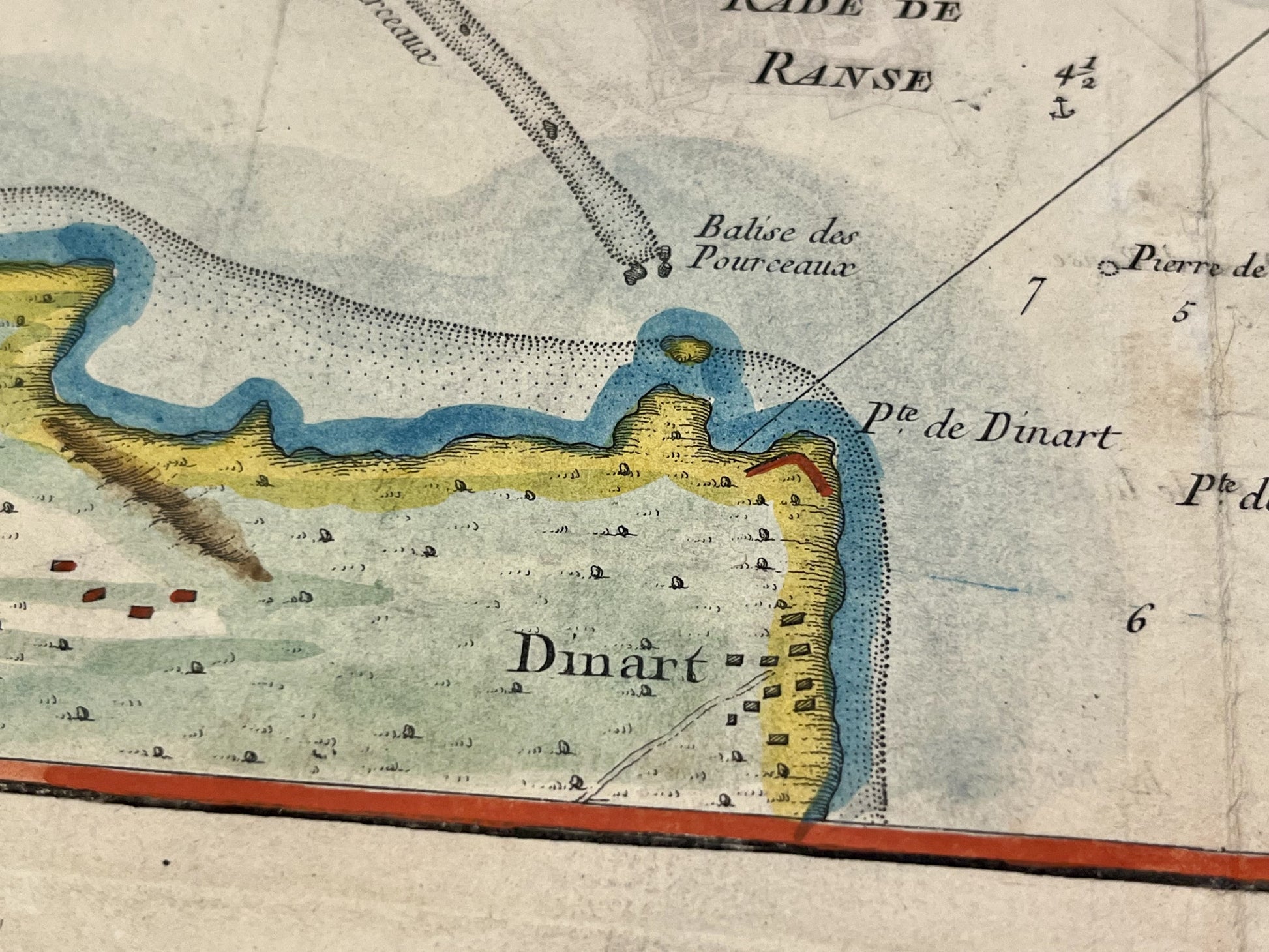 Carte geographique ancienne Dinard