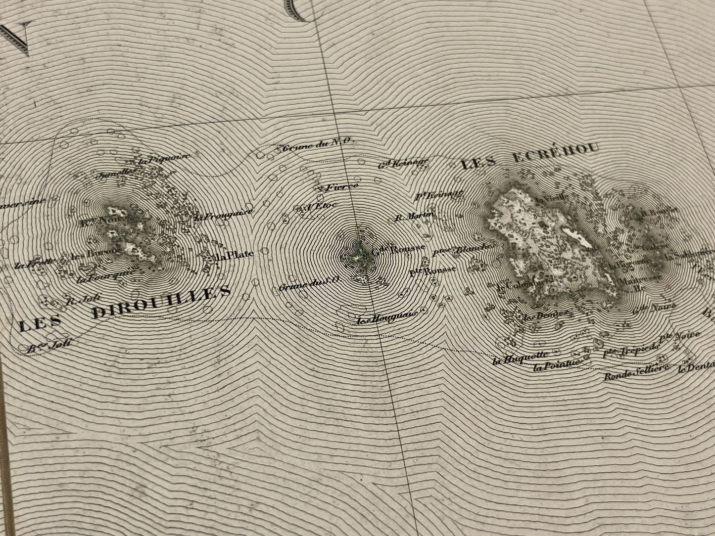 Carte geographique ancienne Ecrehou