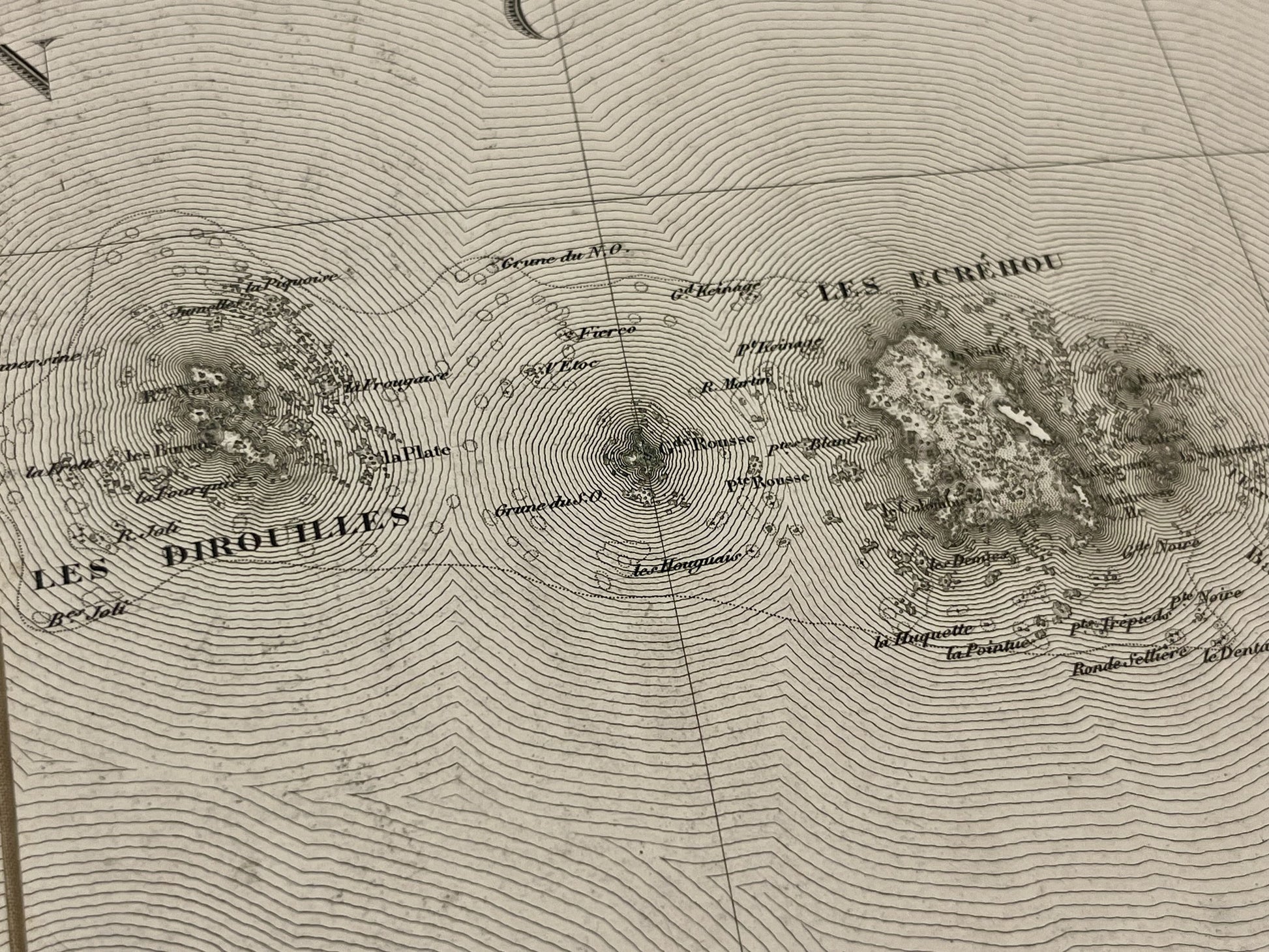 Carte geographique ancienne Ecrehou