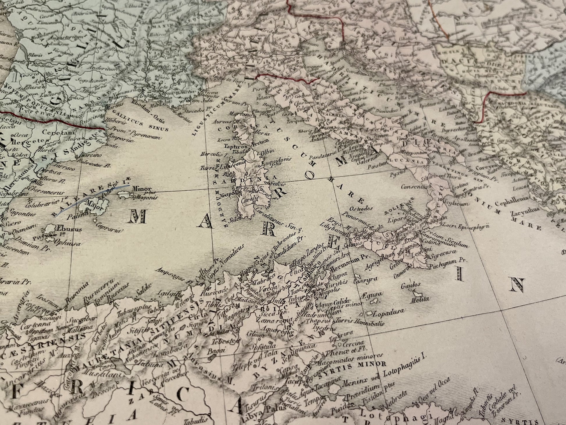 Carte geographique ancienne Empire Romain