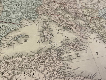 Carte geographique ancienne Empire Romain