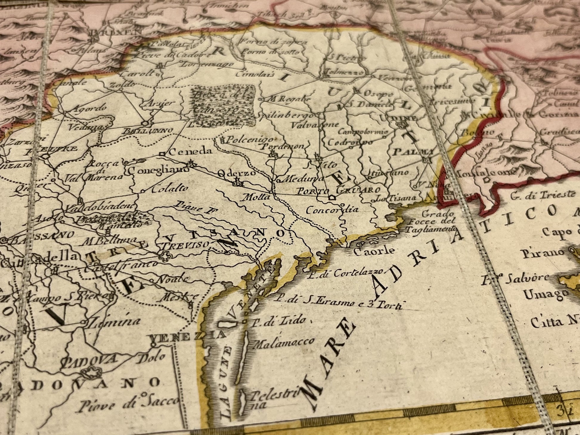Carte geographique ancienne Etat de Venise
