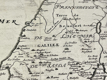 Carte geographique ancienne Galilee