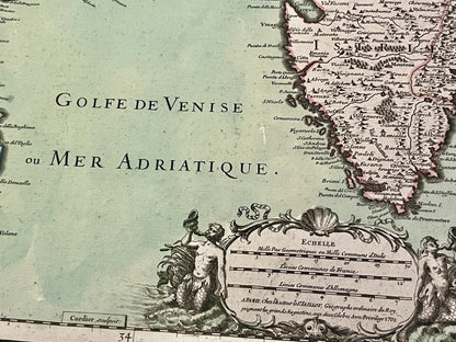 Carte geographique ancienne Golfe de Venise