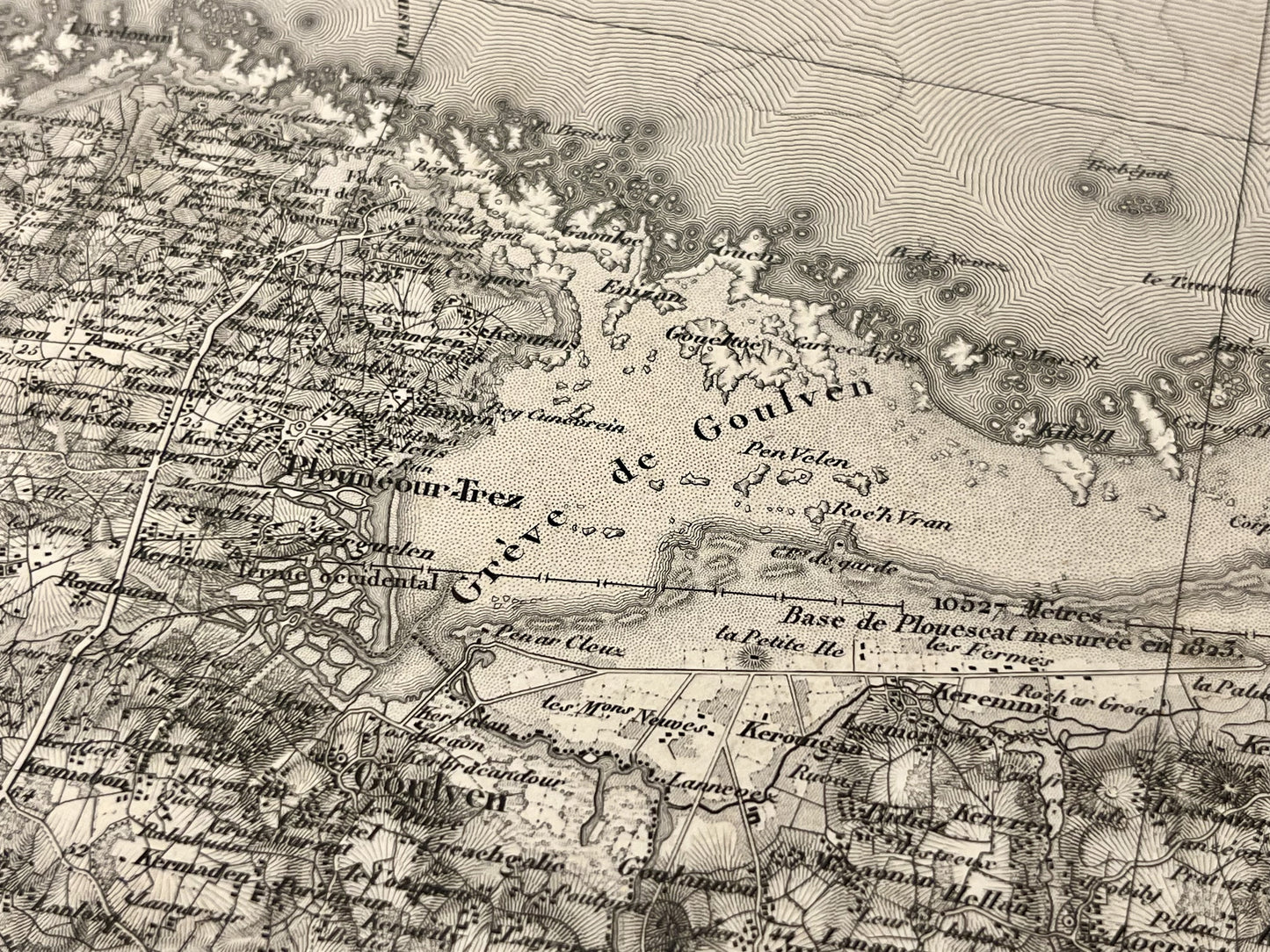 Carte geographique ancienne Goulven