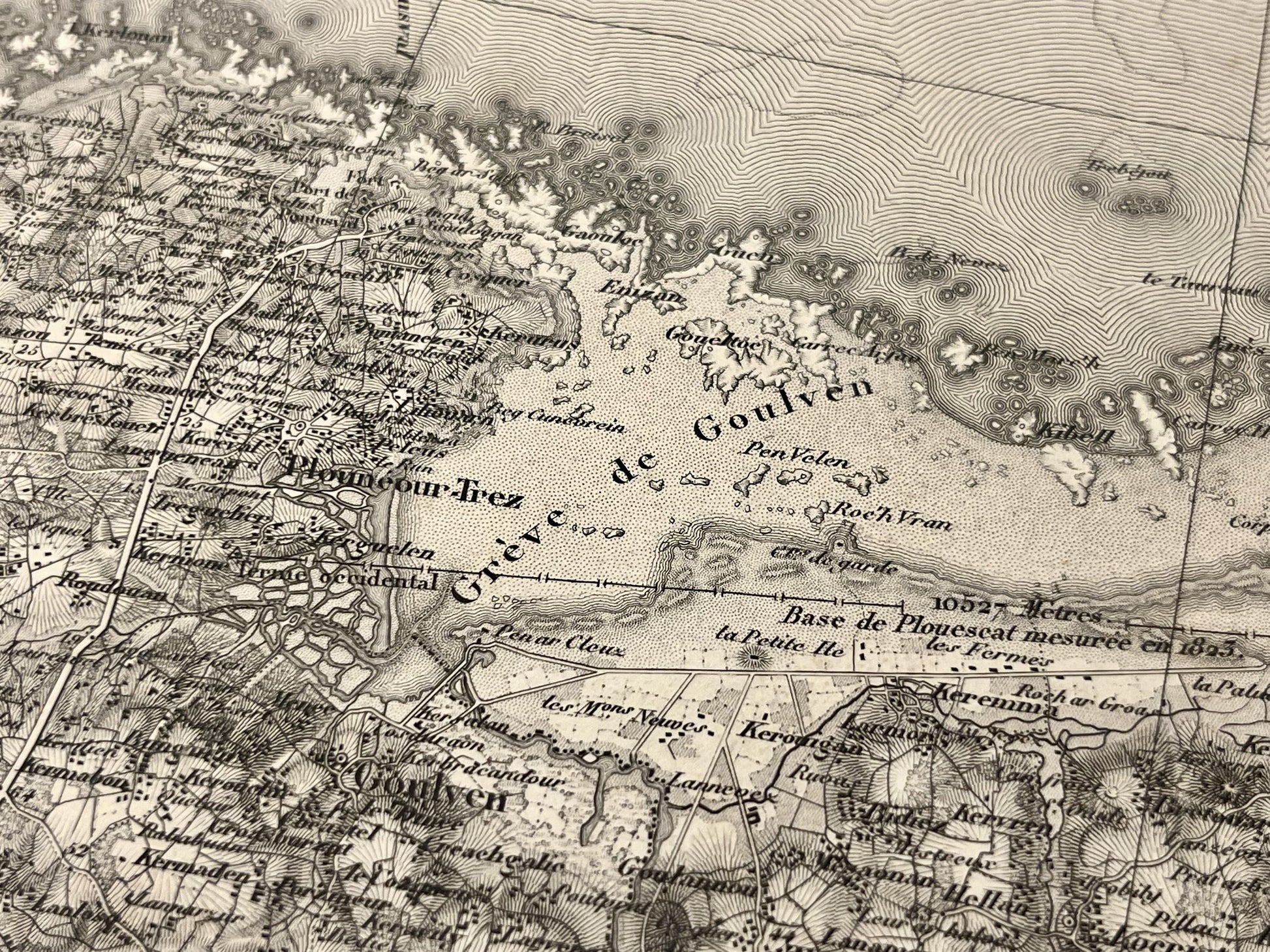 Carte geographique ancienne Goulven