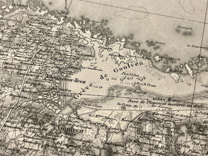 Carte geographique ancienne Goulven