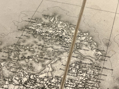 Carte geographique ancienne Ile de Batz
