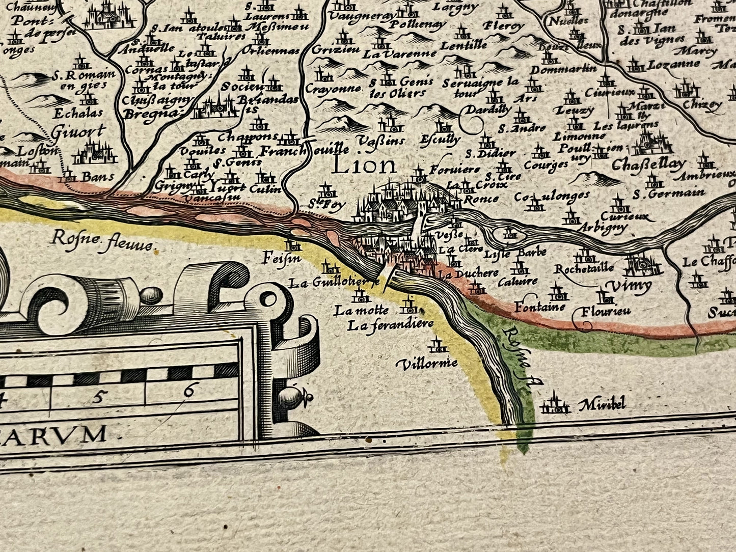 Carte geographique ancienne Lyonnais