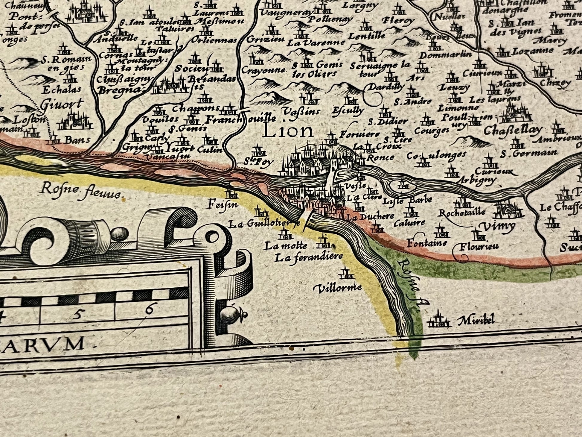 Carte geographique ancienne Lyonnais